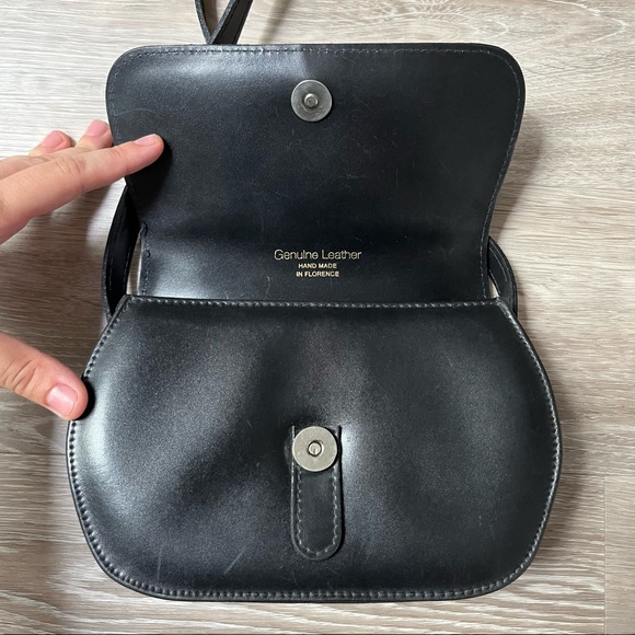 Sandra Firenze Genuine Leather Mini Crossbody Bag Hand Made in Florence Italy - Picture 4 of 11